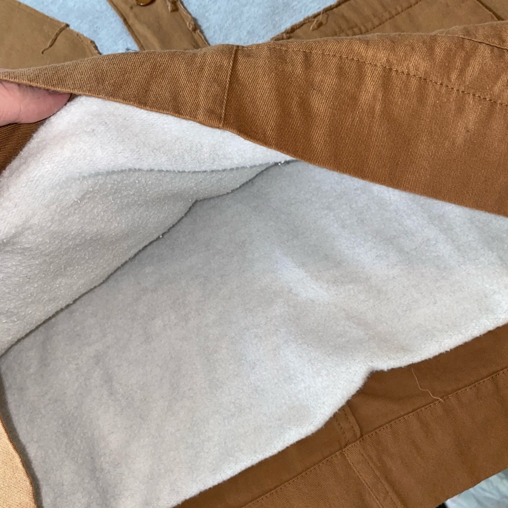 MNML Outerwear Oversized Gray & Brown Mash Up Hoodie | Size Medium - Picture 13 of 16